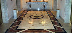 Marbles Mosaic Hotel Floor made from Sicilian Pearl