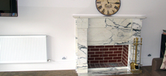Fireplace - Calacatta Gold Marble