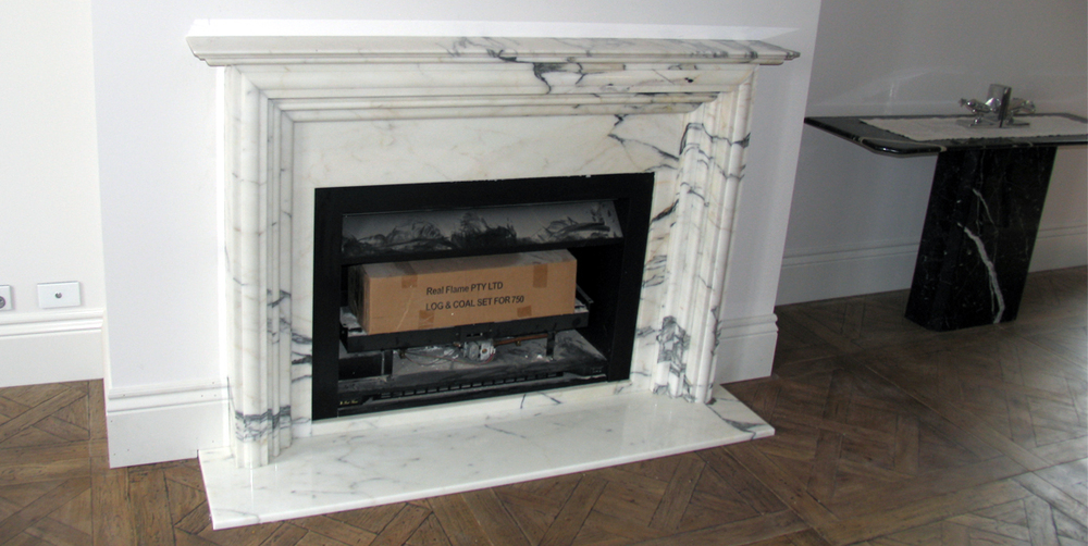 Fireplace Calacatta Marble, Stone Fireplace Mantel Melbourne